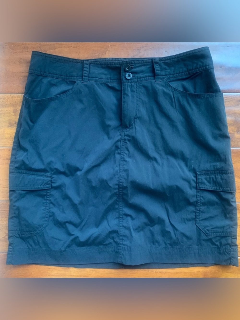Patagonia Women's Cargo Skirt Size 6 Black Nylon Hiking Outdoor Golf